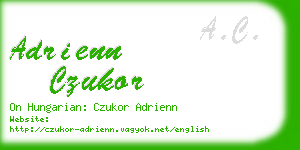 adrienn czukor business card